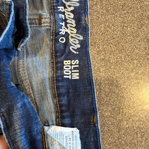 Men’s Wrangler Retro Slim Boot Jeans 40x32 - Picture 3 of 3